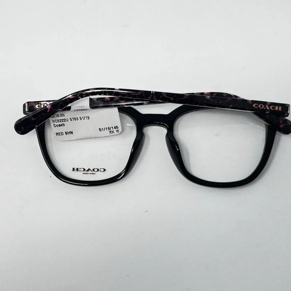Coach HC6222U 5783 Ruby Pearl Signature C Eyeglass Frames 51-19-145 New